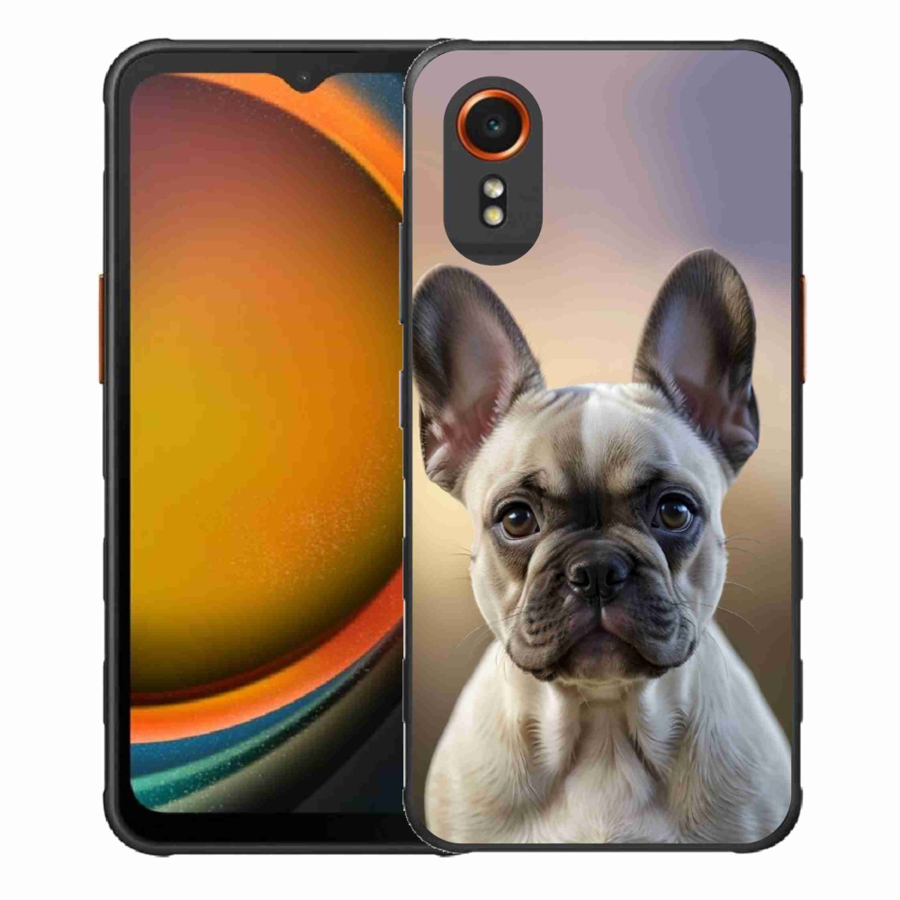 Gélový kryt mmCase na Samsung Galaxy Xcover 7 - roztomilý francúzsky buldoček