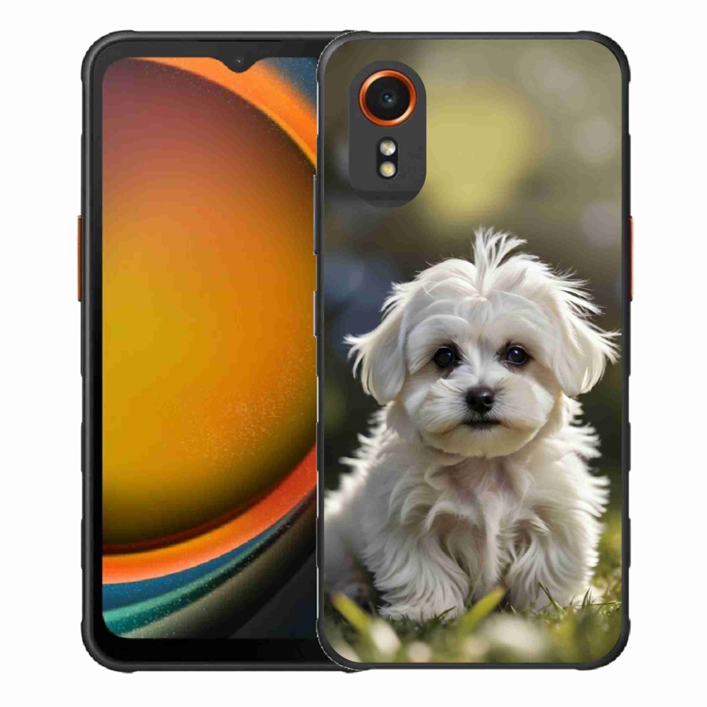 Gélový kryt mmCase na Samsung Galaxy Xcover 7 - roztomilý maltézsky psík