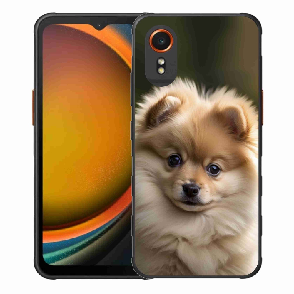 Gélový kryt mmCase na Samsung Galaxy Xcover 7 - roztomilý pomeranian 2