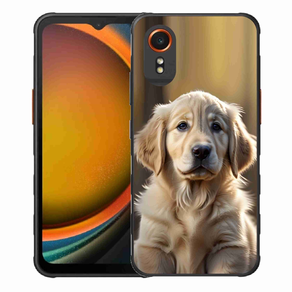 Gélový kryt mmCase na Samsung Galaxy Xcover 7 - roztomilý zlatý retriever