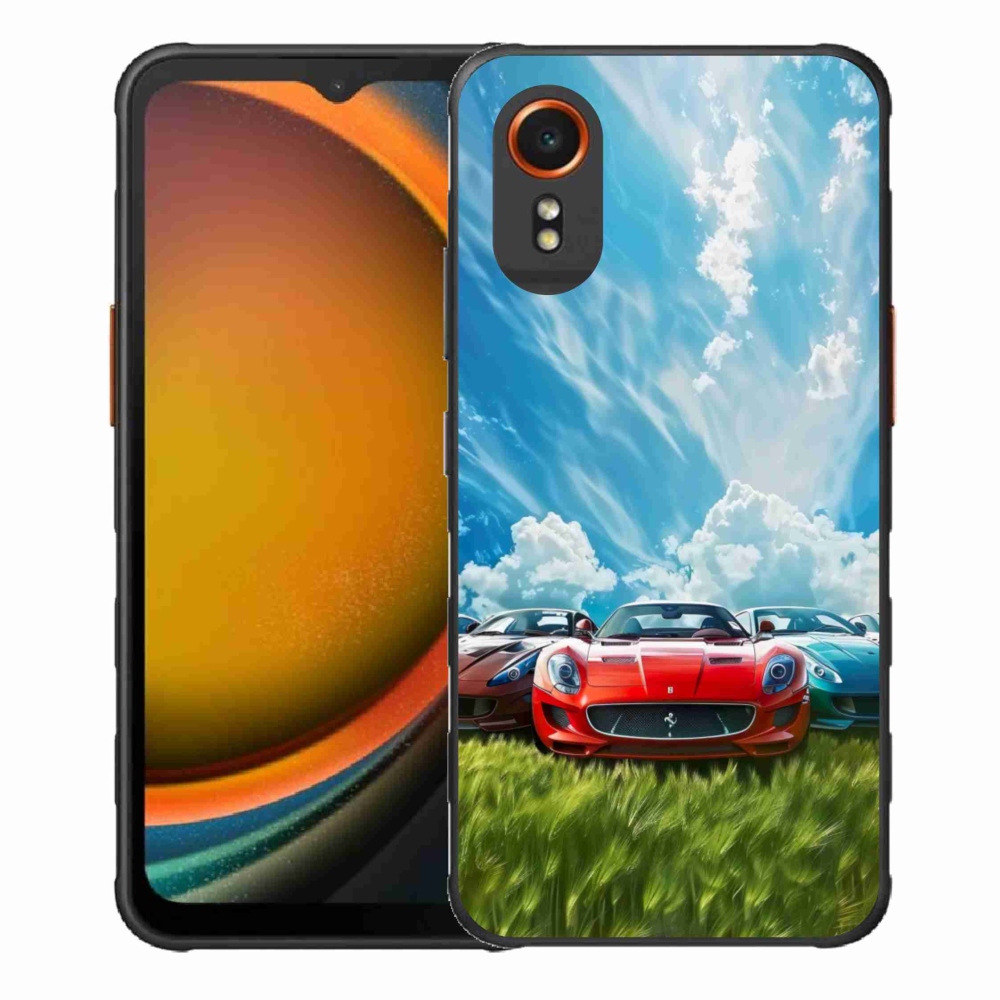 Gélový kryt mmCase na Samsung Galaxy Xcover 7 - športové vozidlá