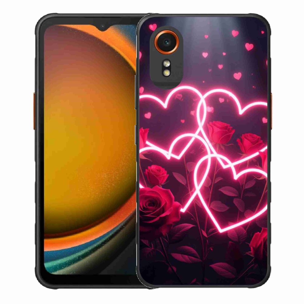 Gélový kryt mmCase na Samsung Galaxy Xcover 7 - srdce lásky