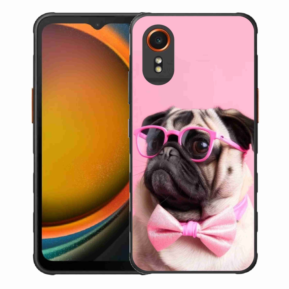 Gélový kryt mmCase na Samsung Galaxy Xcover 7 - štýlový mops