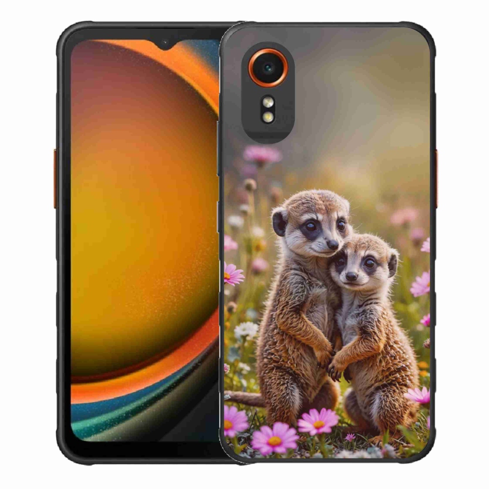 Gélový kryt mmCase na Samsung Galaxy Xcover 7 - surikatí duo