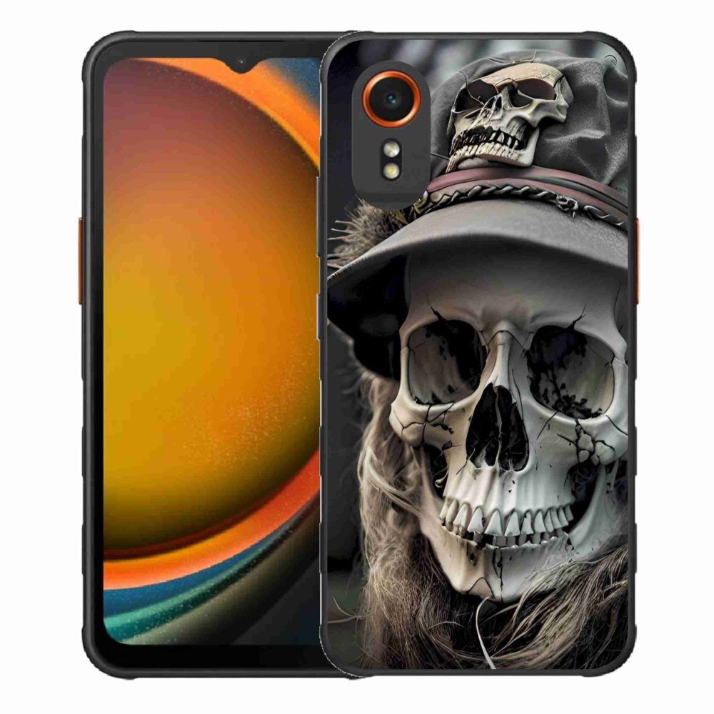 Gélový kryt mmCase na Samsung Galaxy Xcover 7 - temná lebka