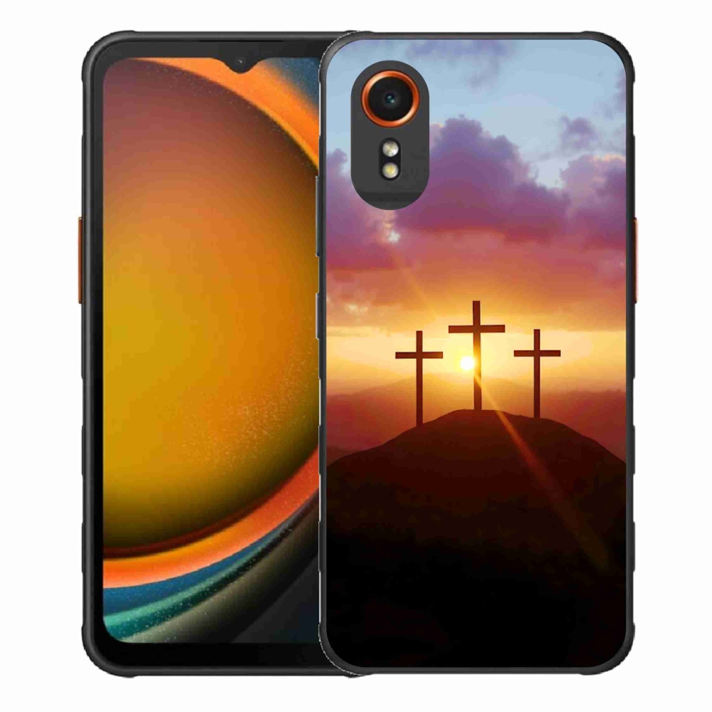 Gélový kryt mmCase na Samsung Galaxy Xcover 7 - tri kríža