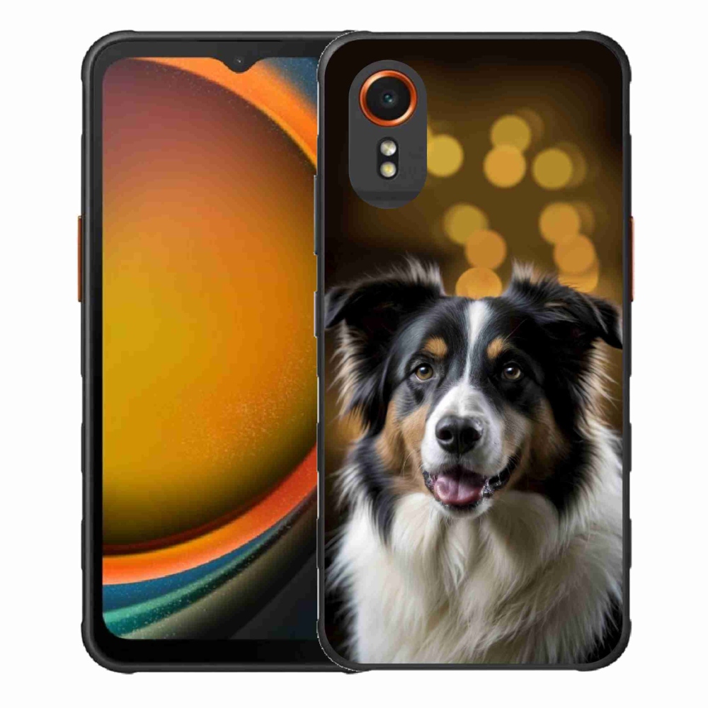 Gélový kryt mmCase na Samsung Galaxy Xcover 7 - usmievavý austrálsky ovčiak