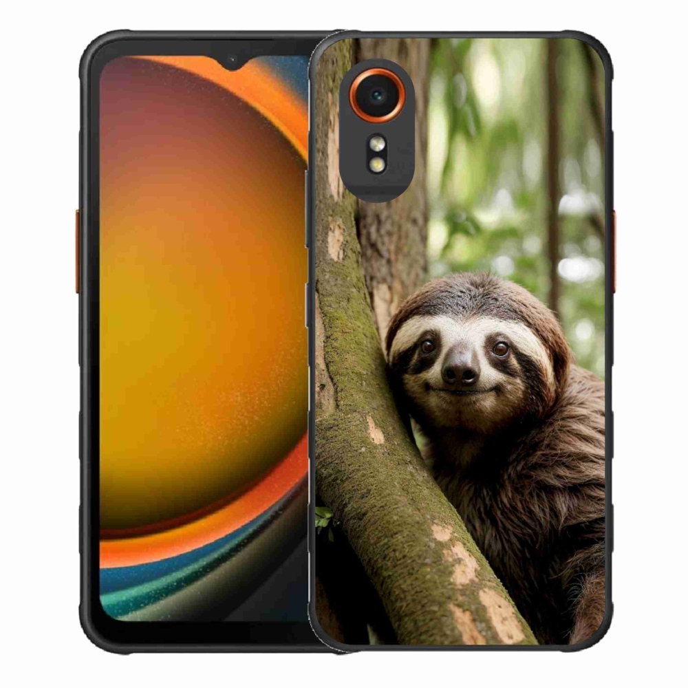 Gélový kryt mmCase na Samsung Galaxy Xcover 7 - usmievavý leňochod