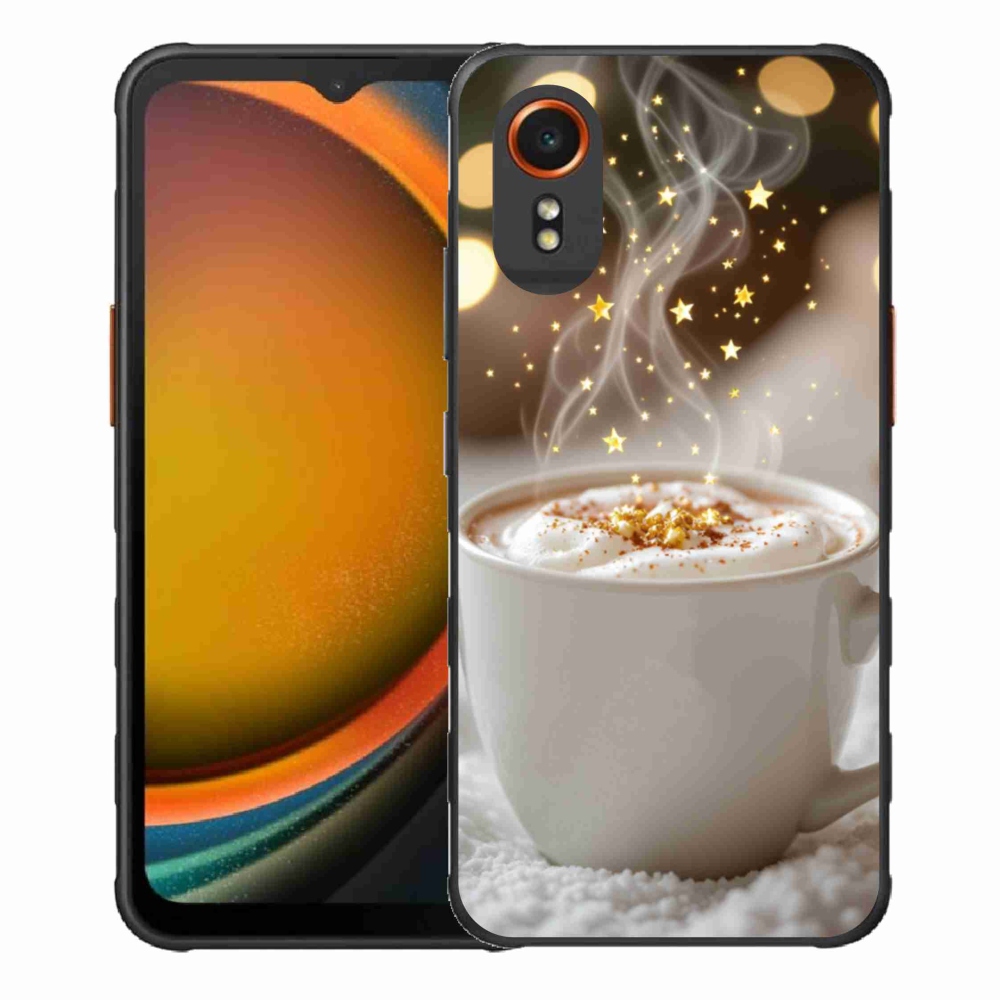 Gélový kryt mmCase na Samsung Galaxy Xcover 7 - vianočný horúci nápoj