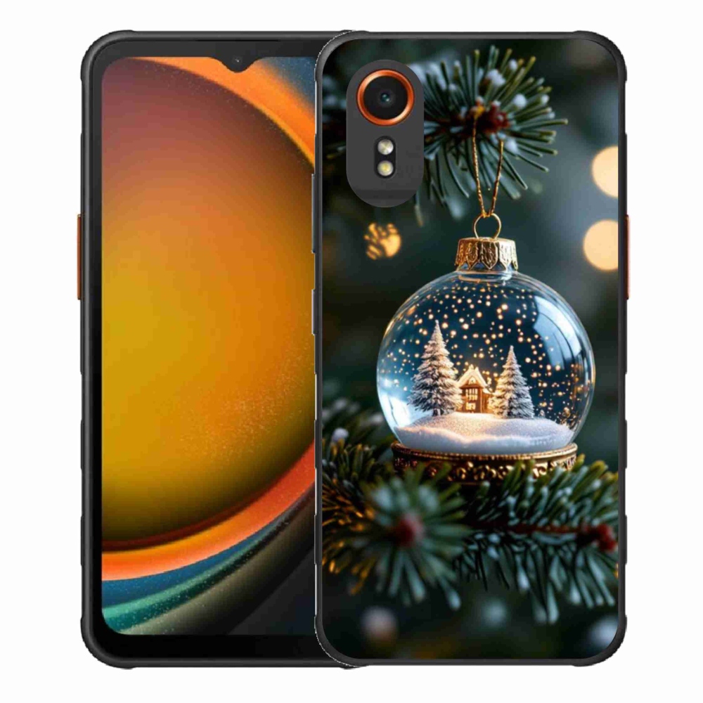 Gélový kryt mmCase na Samsung Galaxy Xcover 7 - vianočné gule 2