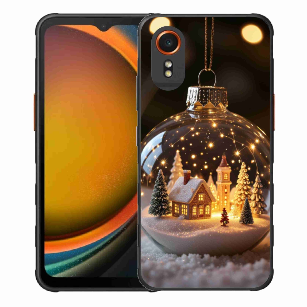 Gélový kryt mmCase na Samsung Galaxy Xcover 7 - vianočné gule 3
