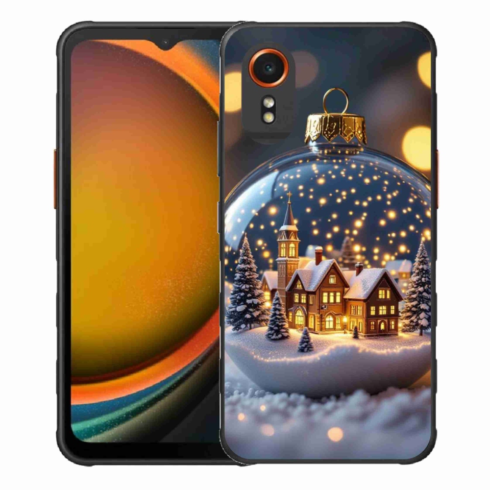 Gélový kryt mmCase na Samsung Galaxy Xcover 7 - vianočné gule 4