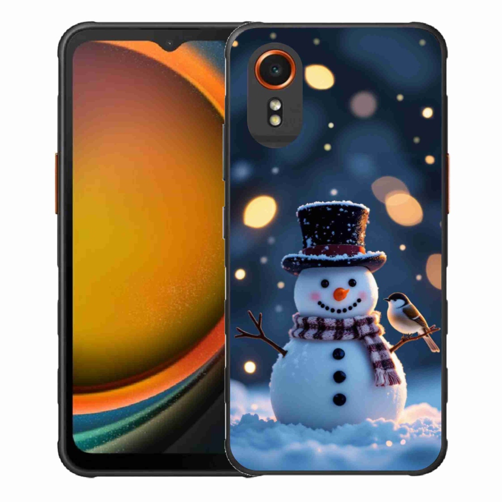 Gélový kryt mmCase na Samsung Galaxy Xcover 7 - vianočný snehuliak