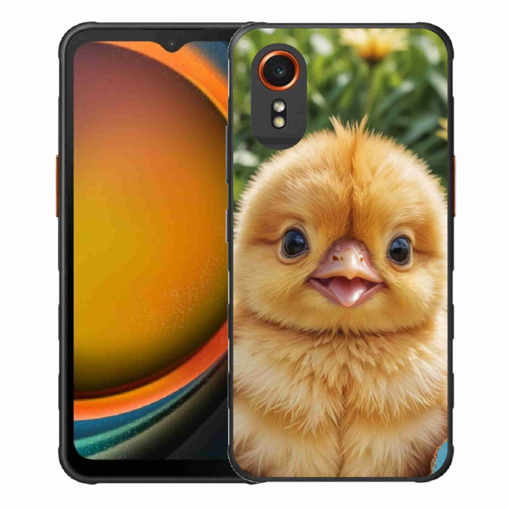 Gélový kryt mmCase na Samsung Galaxy Xcover 7 - veselé kuriatko