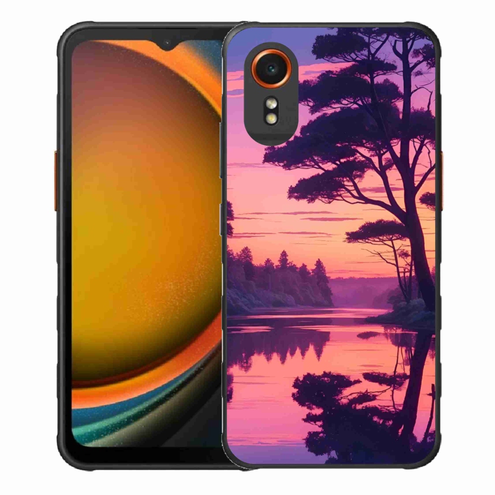 Gélový kryt mmCase na Samsung Galaxy Xcover 7 - západ slnka nad jazerom