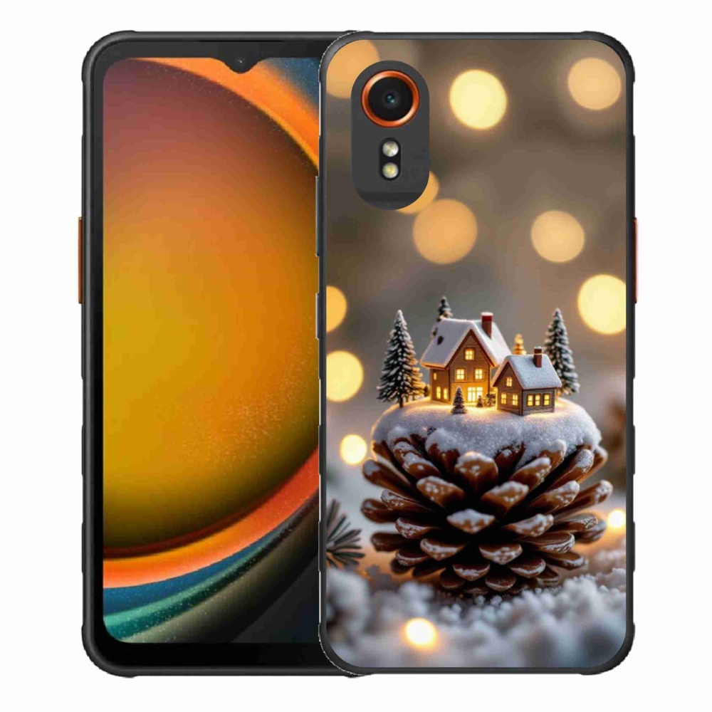 Gélový kryt mmCase na Samsung Galaxy Xcover 7 - zimná dedinka