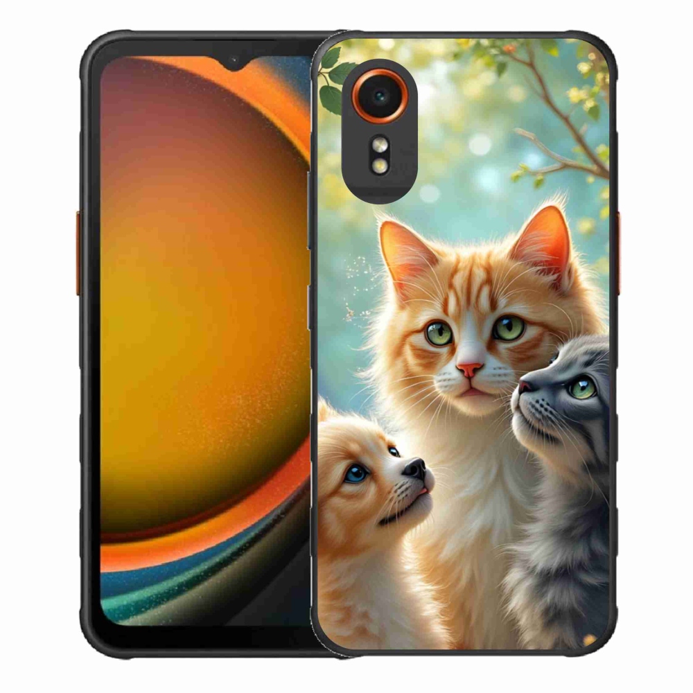Gélový kryt mmCase na Samsung Galaxy Xcover 7 - zvieracie priateľstvo 2