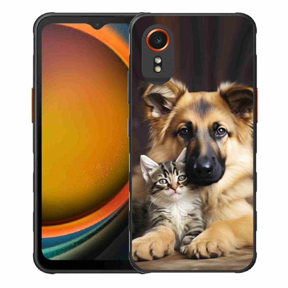 Gélový kryt mmCase na Samsung Galaxy Xcover 7 - zvieracie priateľstvo