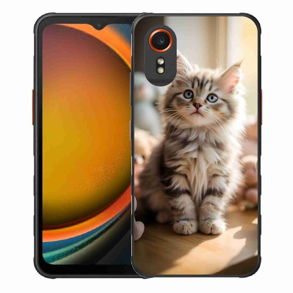 Gélový kryt mmCase na Samsung Galaxy Xcover7 - roztomilé mačiatko 10