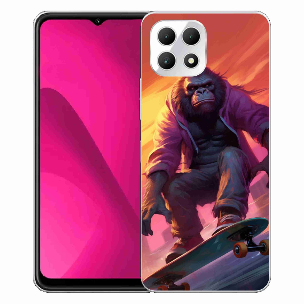 Gélový kryt mmCase na T-Mobile T Phone 2 - gorila na skateboarde