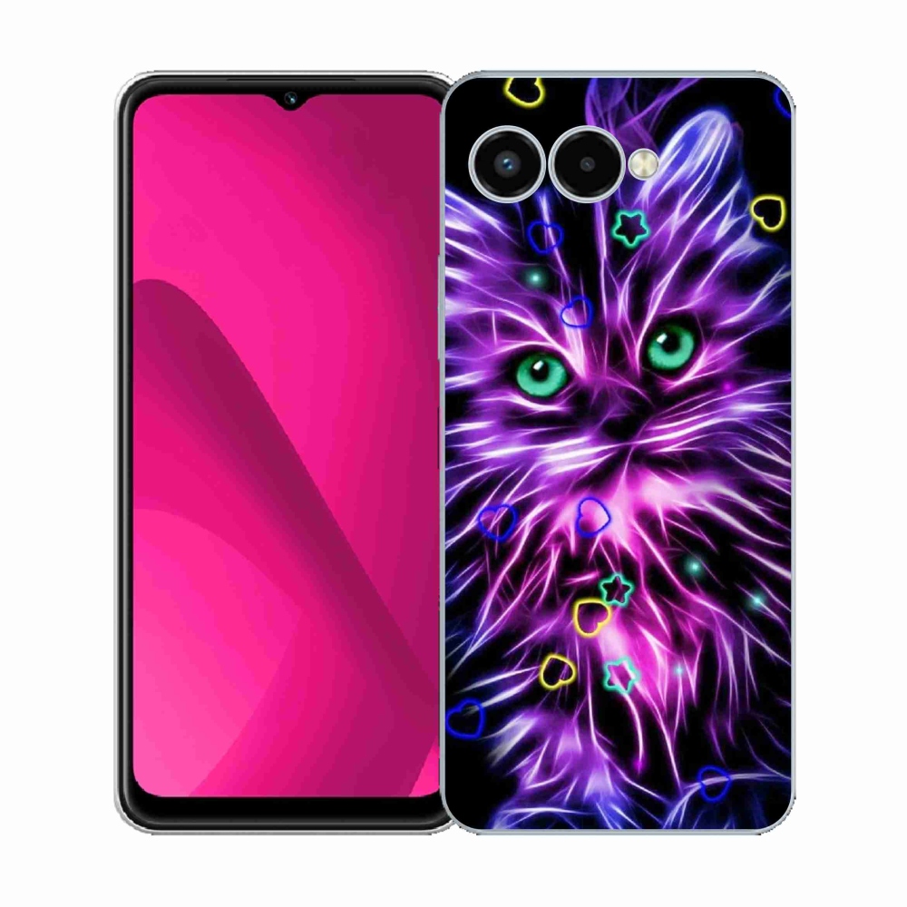 Gélový kryt mmCase na T-Mobile T Phone 3 - abstraktná mačka