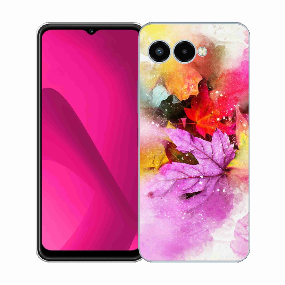 Gélový kryt mmCase na T-Mobile T Phone 3 - farebné listy