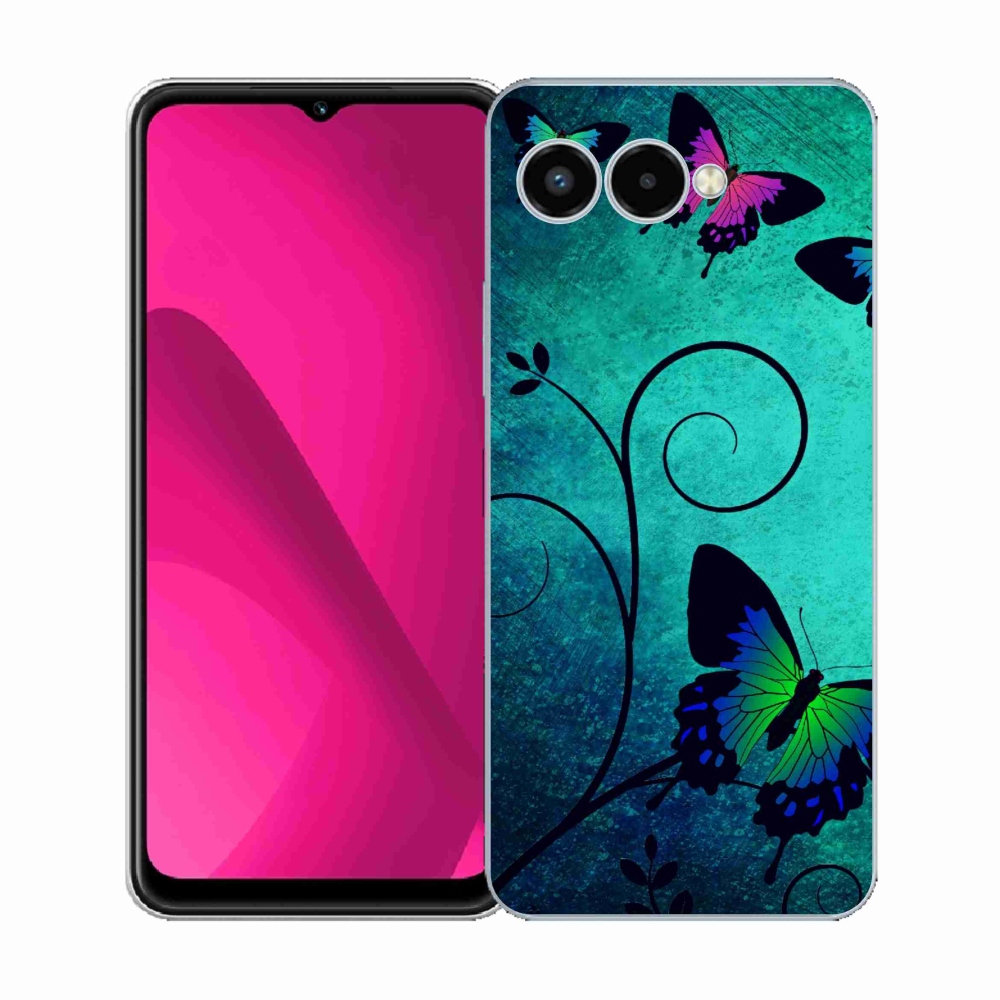 Gélový kryt mmCase na T-Mobile T Phone 3 - farební motýle