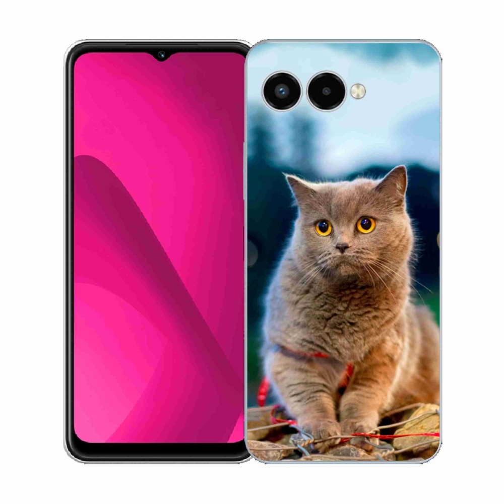 Gélový kryt mmCase na T-Mobile T Phone 3 - britská modrá 2