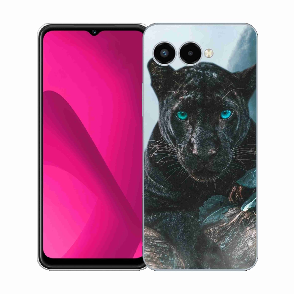 Gélový kryt mmCase na T-Mobile T Phone 3 - čierny panter