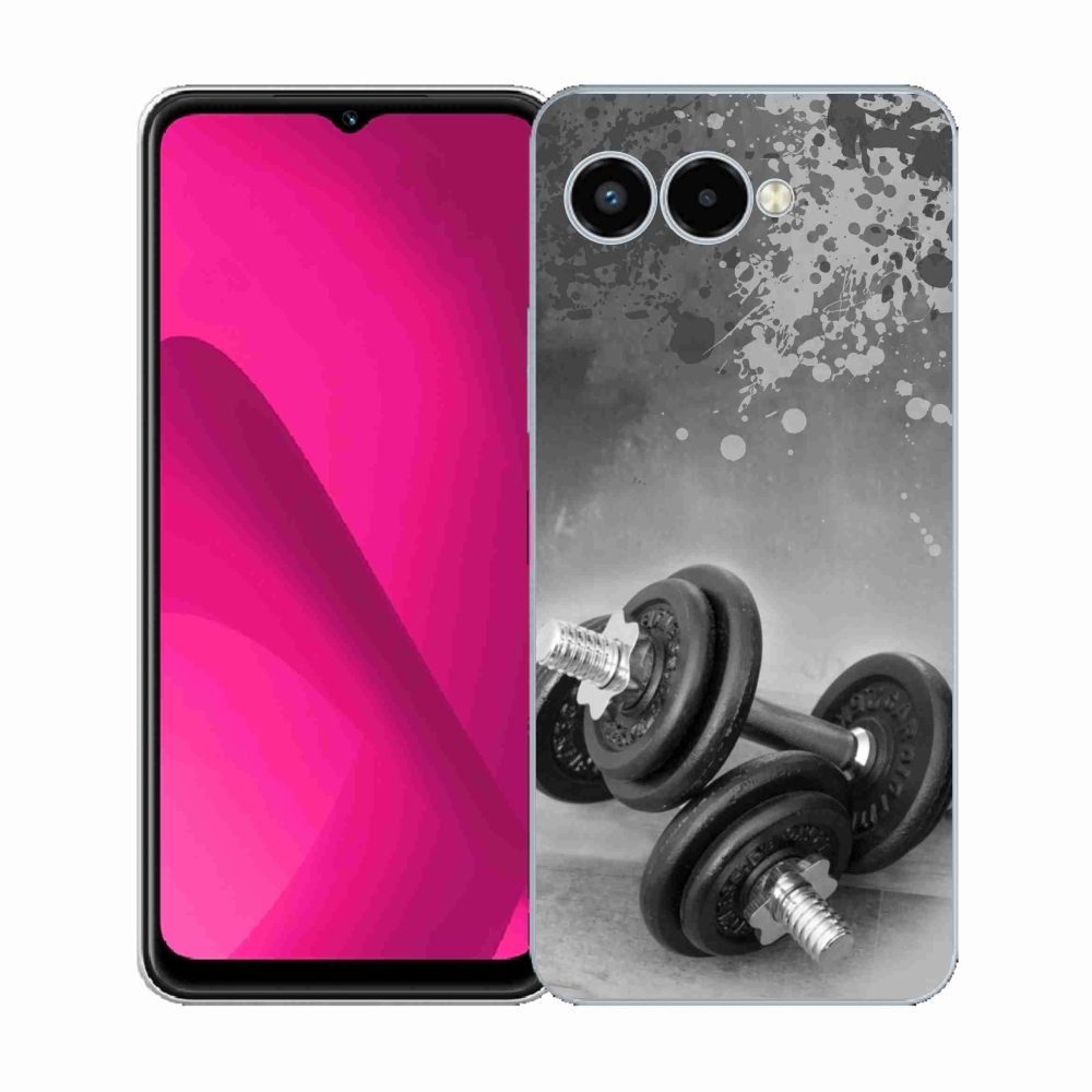 Gélový kryt mmCase na T-Mobile T Phone 3 - činky 1