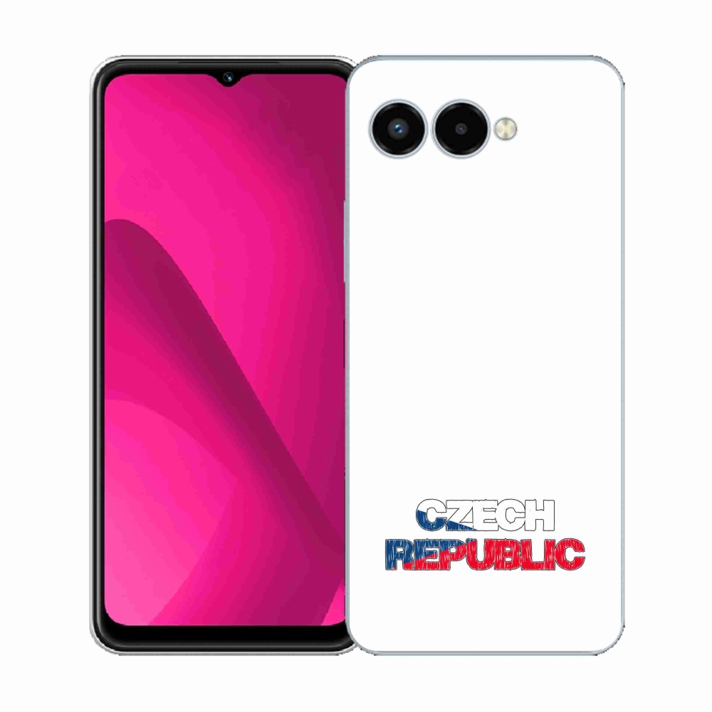 Gélový kryt mmCase na T-Mobile T Phone 3 - Czech Republic biele pozadie