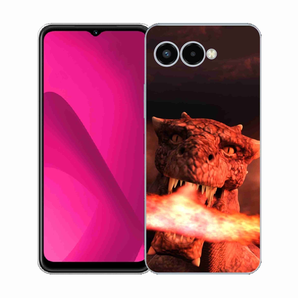 Gélový kryt mmCase na T-Mobile T Phone 3 - drak
