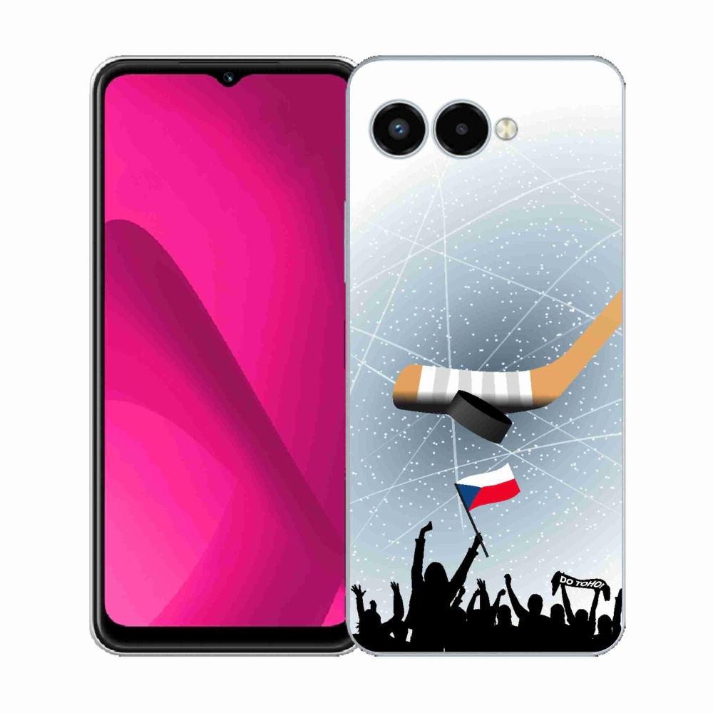 Gélový kryt mmCase na T-Mobile T Phone 3 - fanúšikovia hokeja