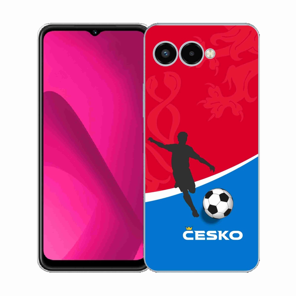 Gélový kryt mmCase na T-Mobile T Phone 3 - futbal Česko