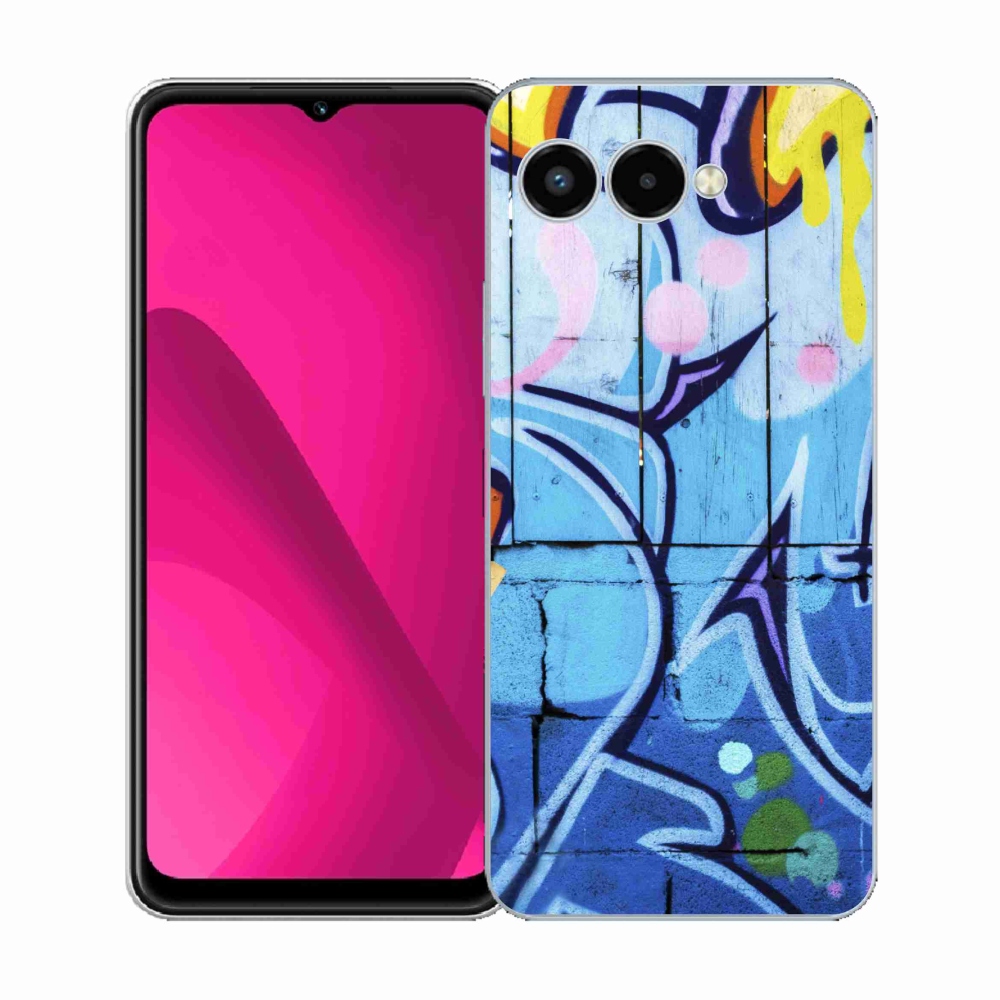 Gélový kryt mmCase na T-Mobile T Phone 3 - graffiti