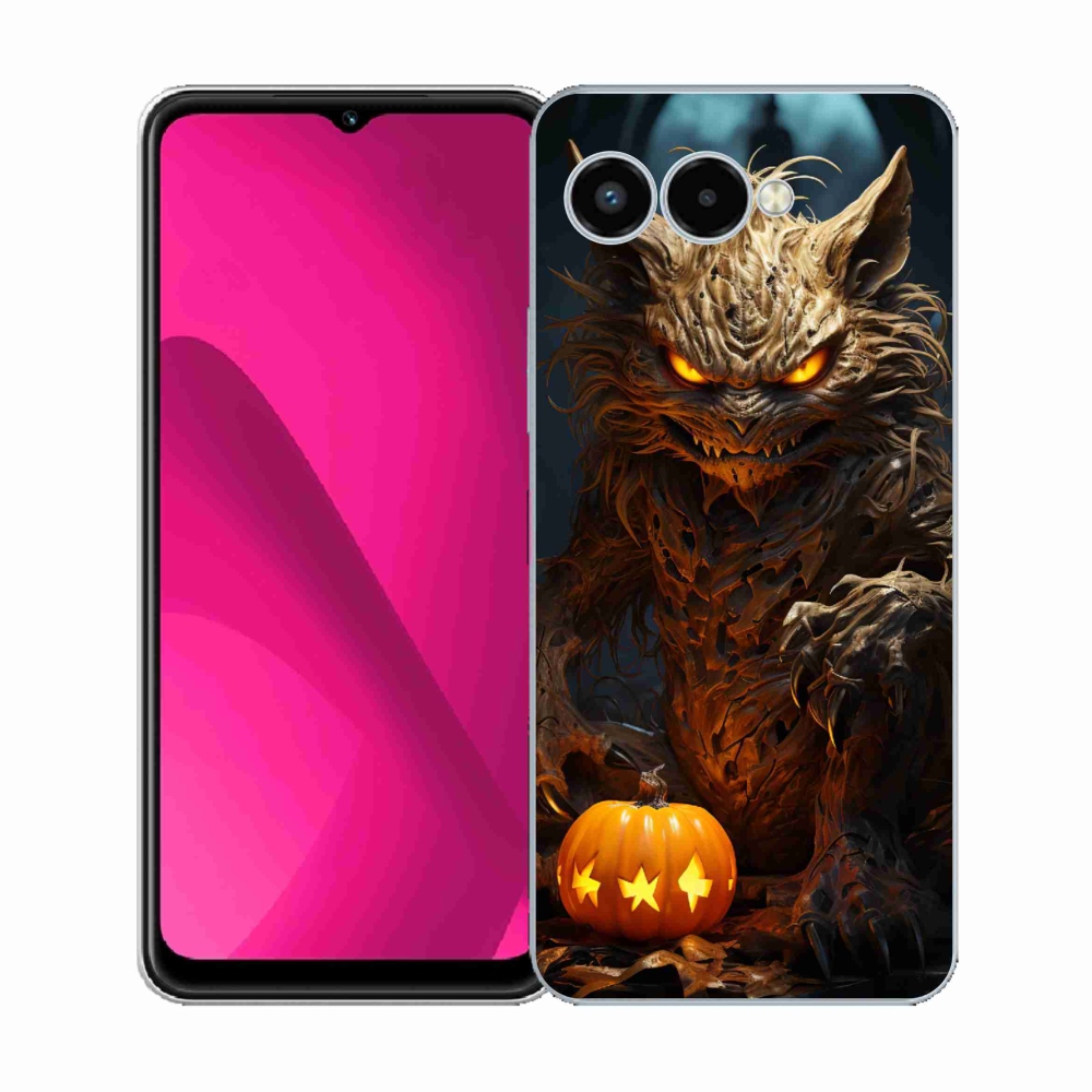 Gélový kryt mmCase na T-Mobile T Phone 3 - halloweenska príšera