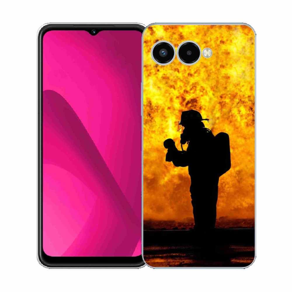 Gélový kryt mmCase na T-Mobile T Phone 3 - hasič