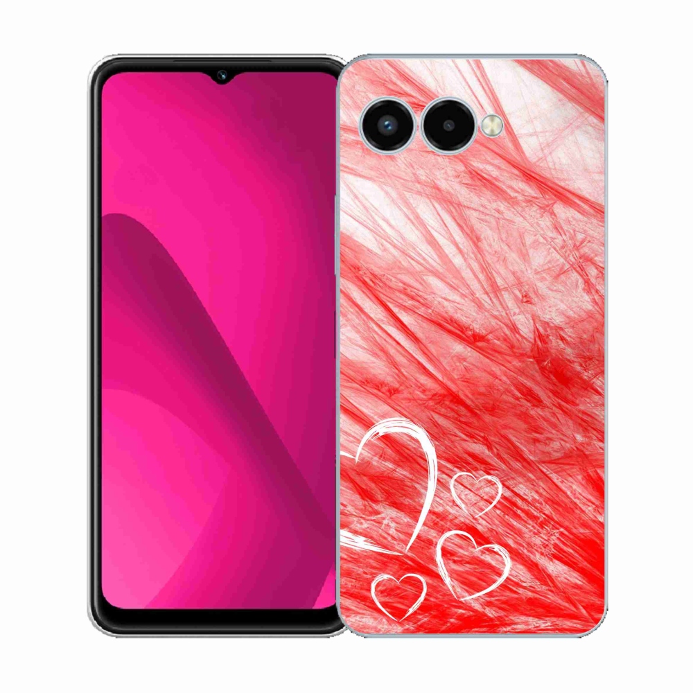 Gélový kryt mmCase na T-Mobile T Phone 3 - heart