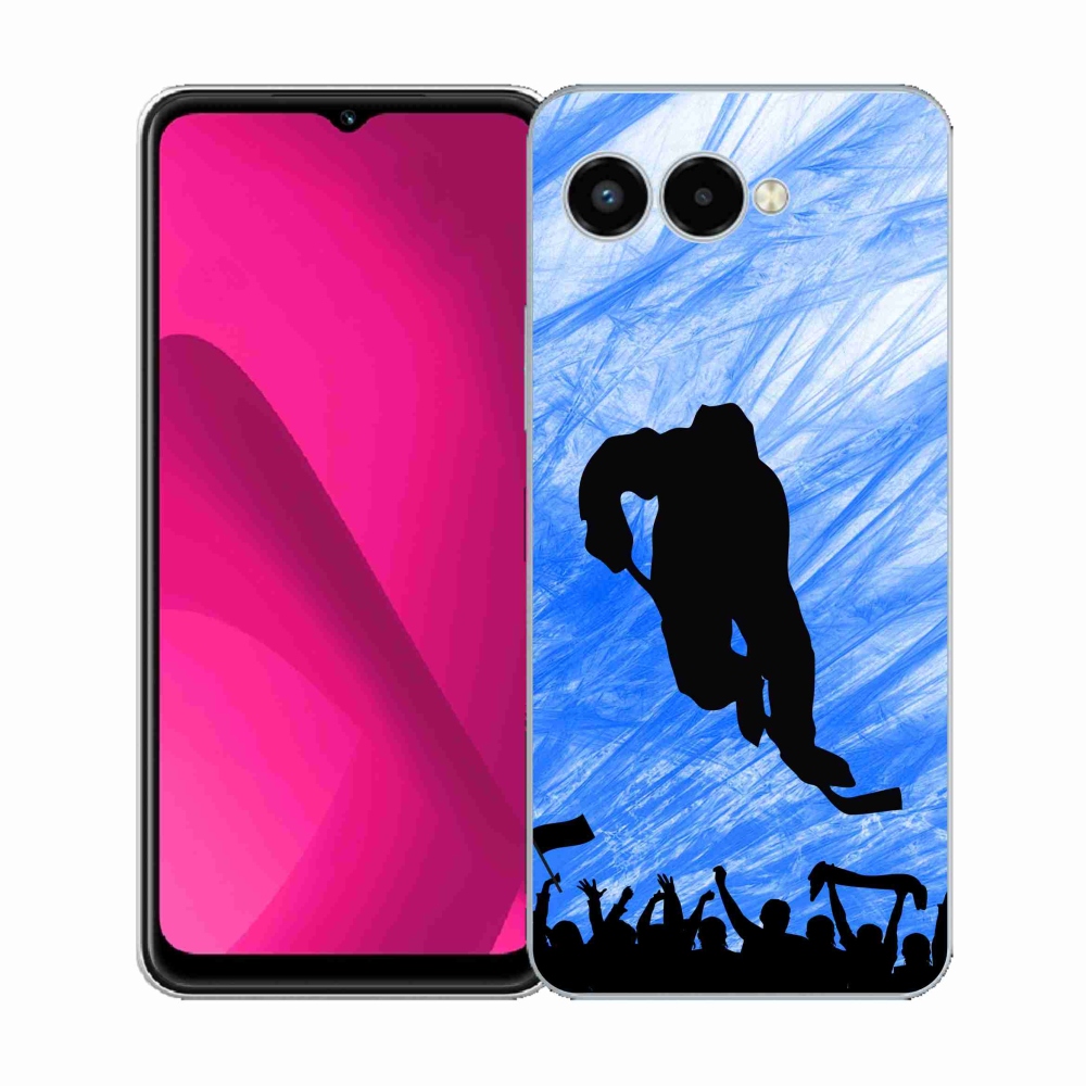 Gélový kryt mmCase na T-Mobile T Phone 3 - hokejový hráč