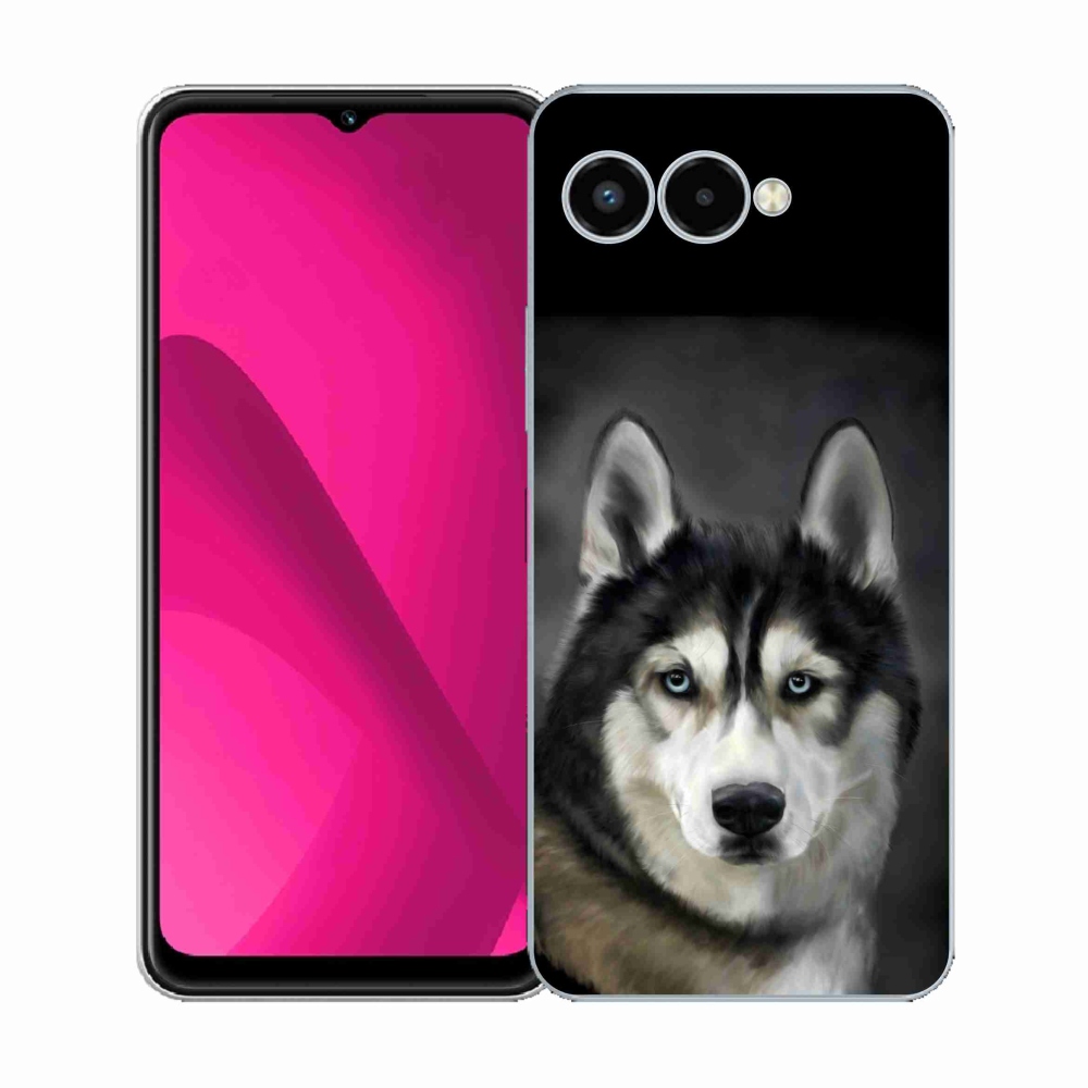 Gélový kryt mmCase na T-Mobile T Phone 3 - husky