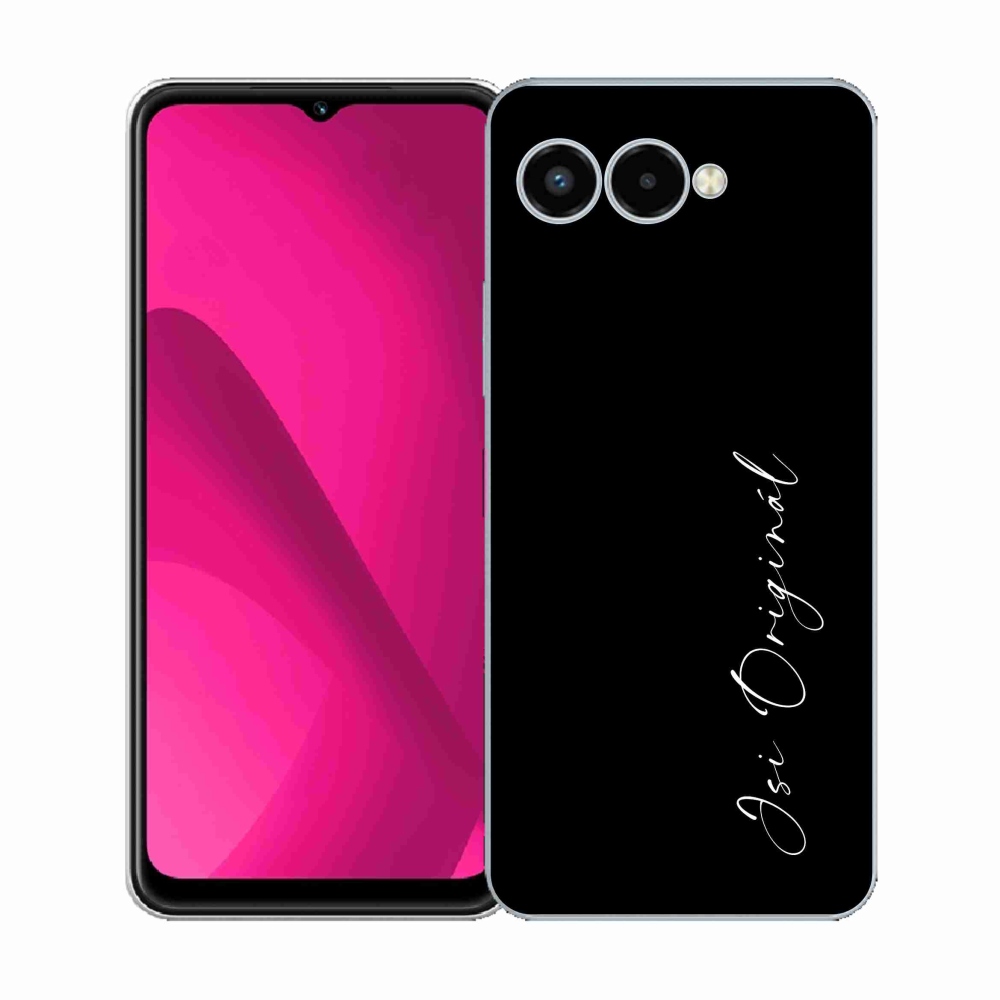 Gélový kryt mmCase na T-Mobile T Phone 3 - si originál čierne pozadie
