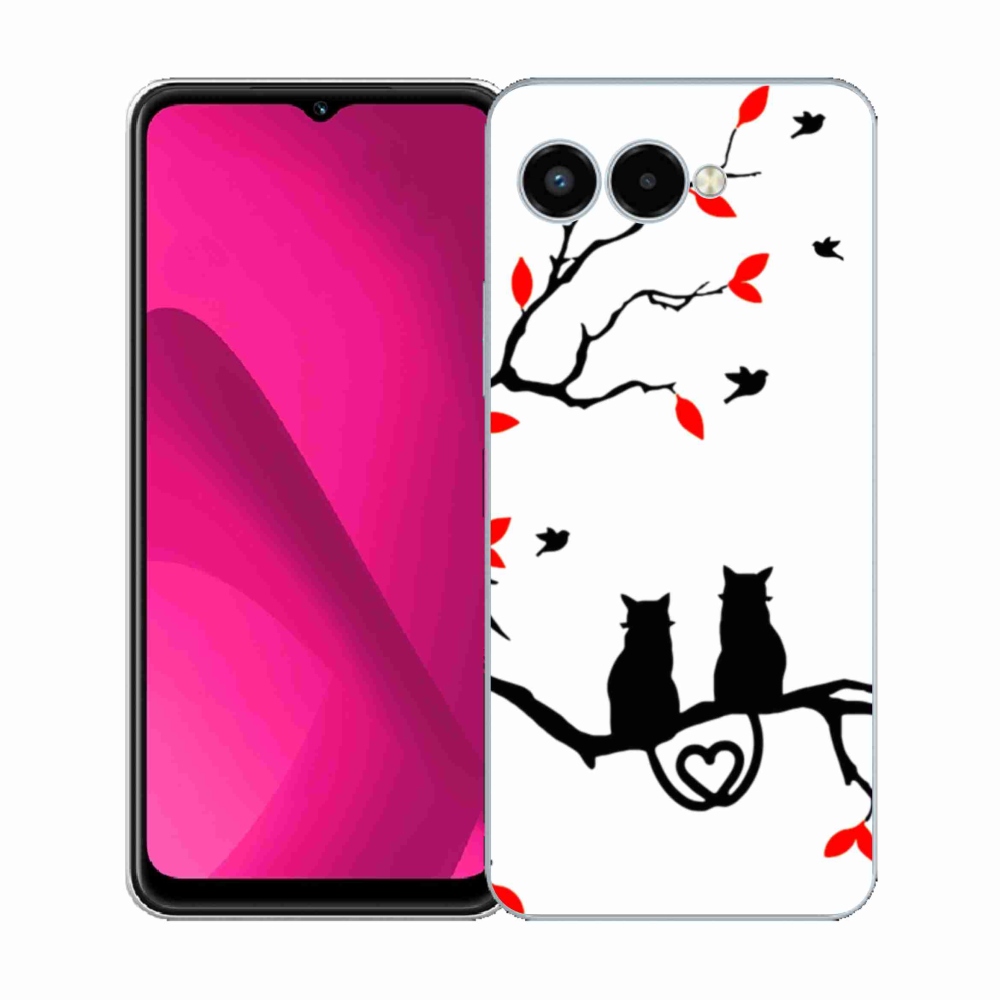 Gélový kryt mmCase na T-Mobile T Phone 3 - mačacia láska
