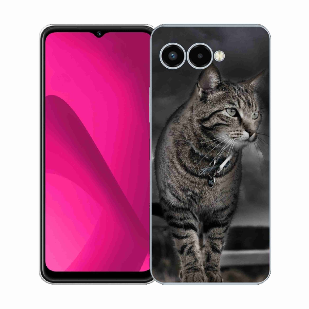 Gélový kryt mmCase na T-Mobile T Phone 3 - mačka