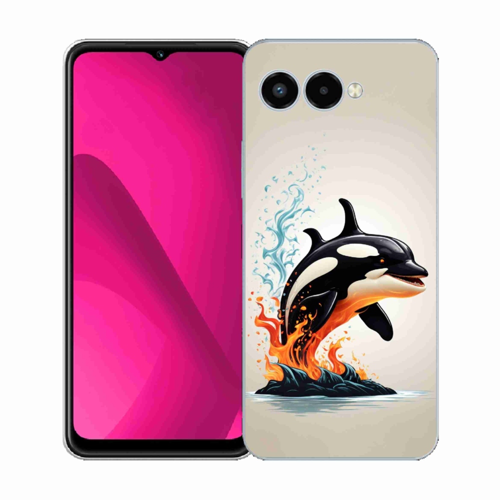 Gélový kryt mmCase na T-Mobile T Phone 3 - kosatka