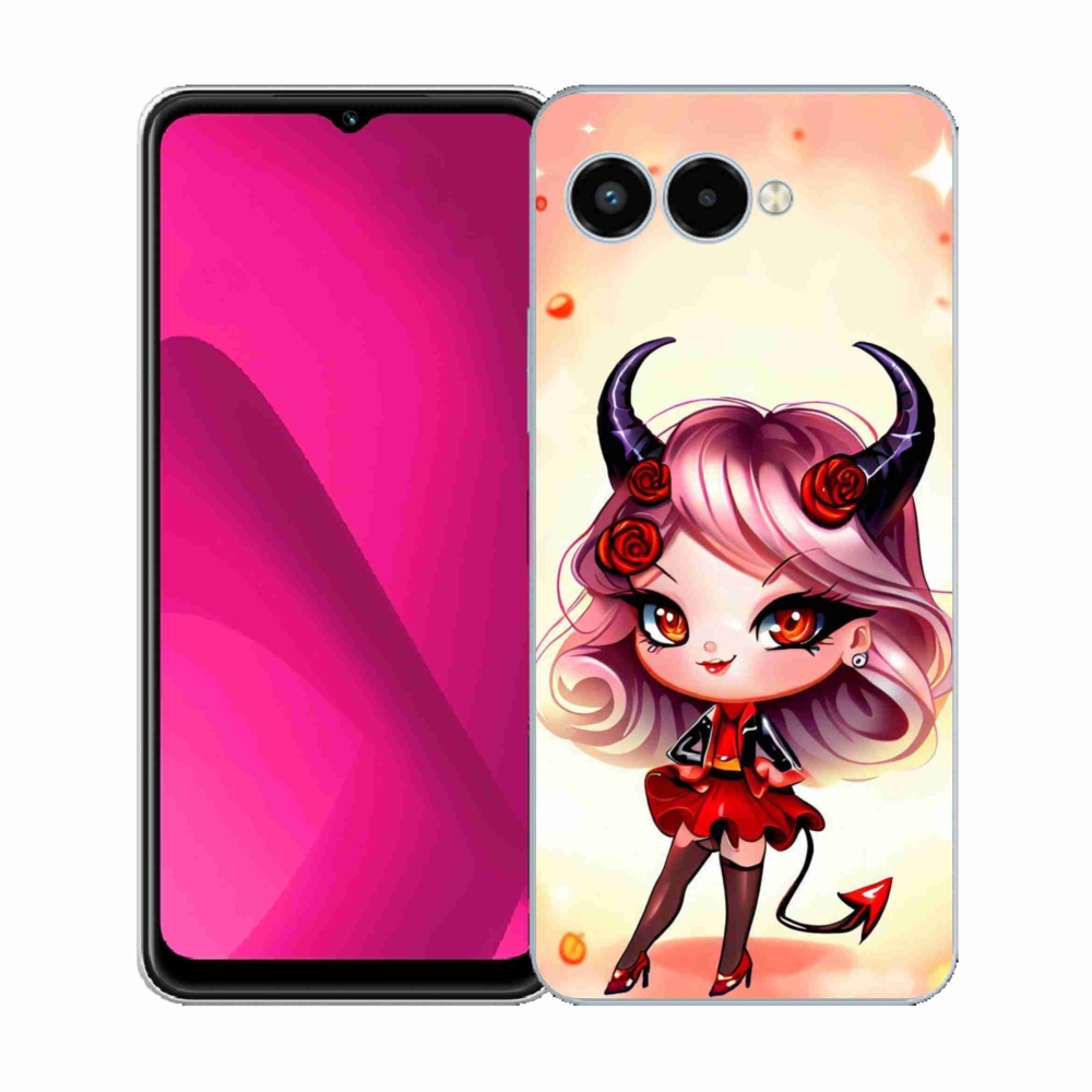 Gélový kryt mmCase na T-Mobile T Phone 3 - kreslená čertica