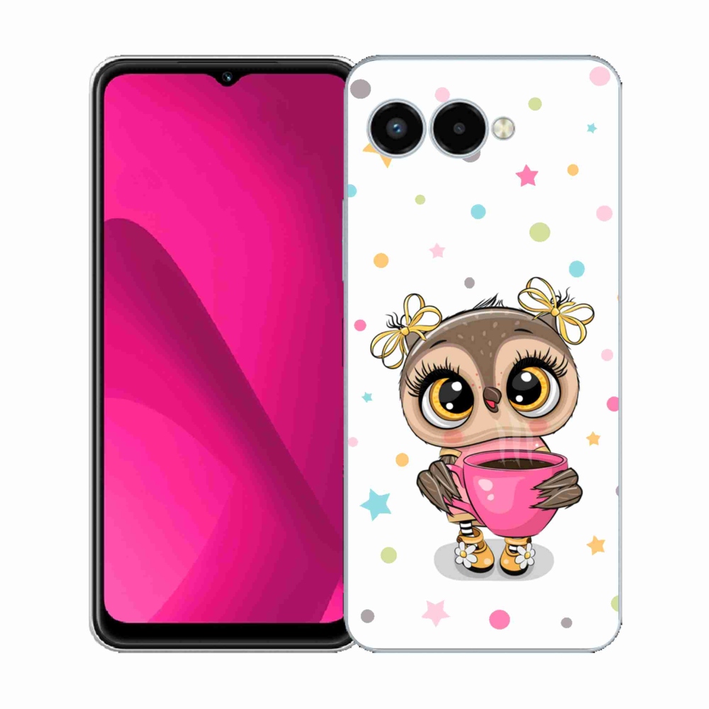 Gélový kryt mmCase na T-Mobile T Phone 3 - kreslená sovička