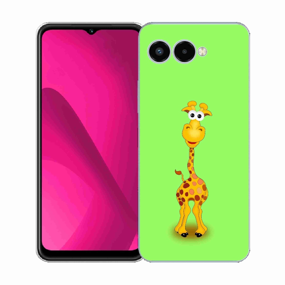 Gélový kryt mmCase na T-Mobile T Phone 3 - kreslená žirafa
