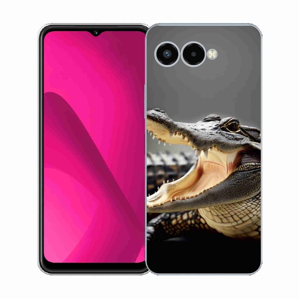 Gélový kryt mmCase na T-Mobile T Phone 3 - krokodíl