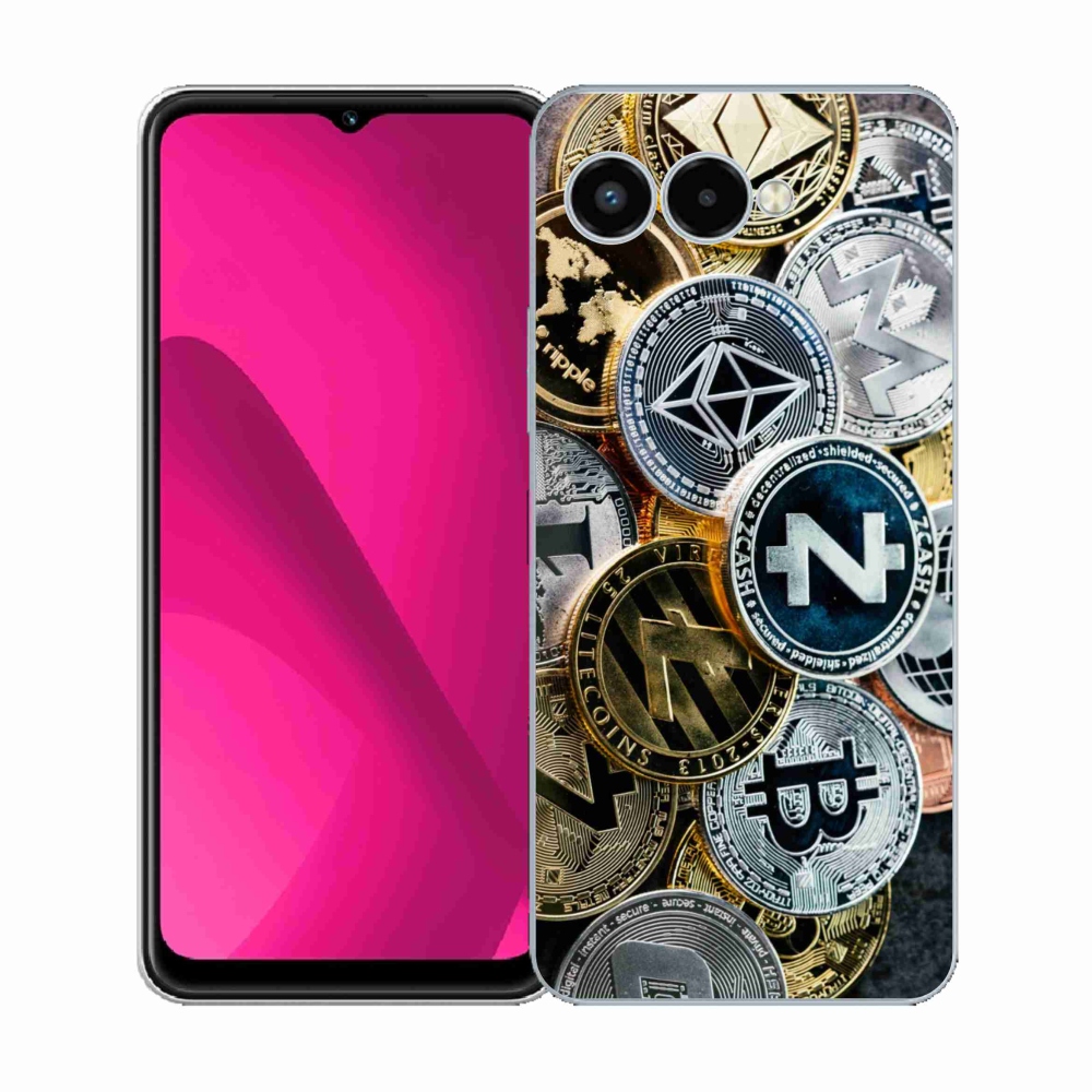 Gélový kryt mmCase na T-Mobile T Phone 3 - kryptomeny