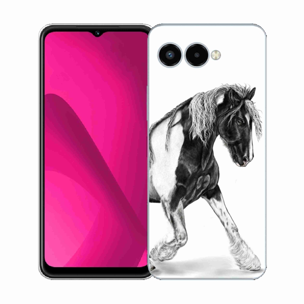 Gélový kryt mmCase na T-Mobile T Phone 3 - kôň